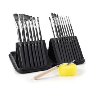 Black Paint Brush Set